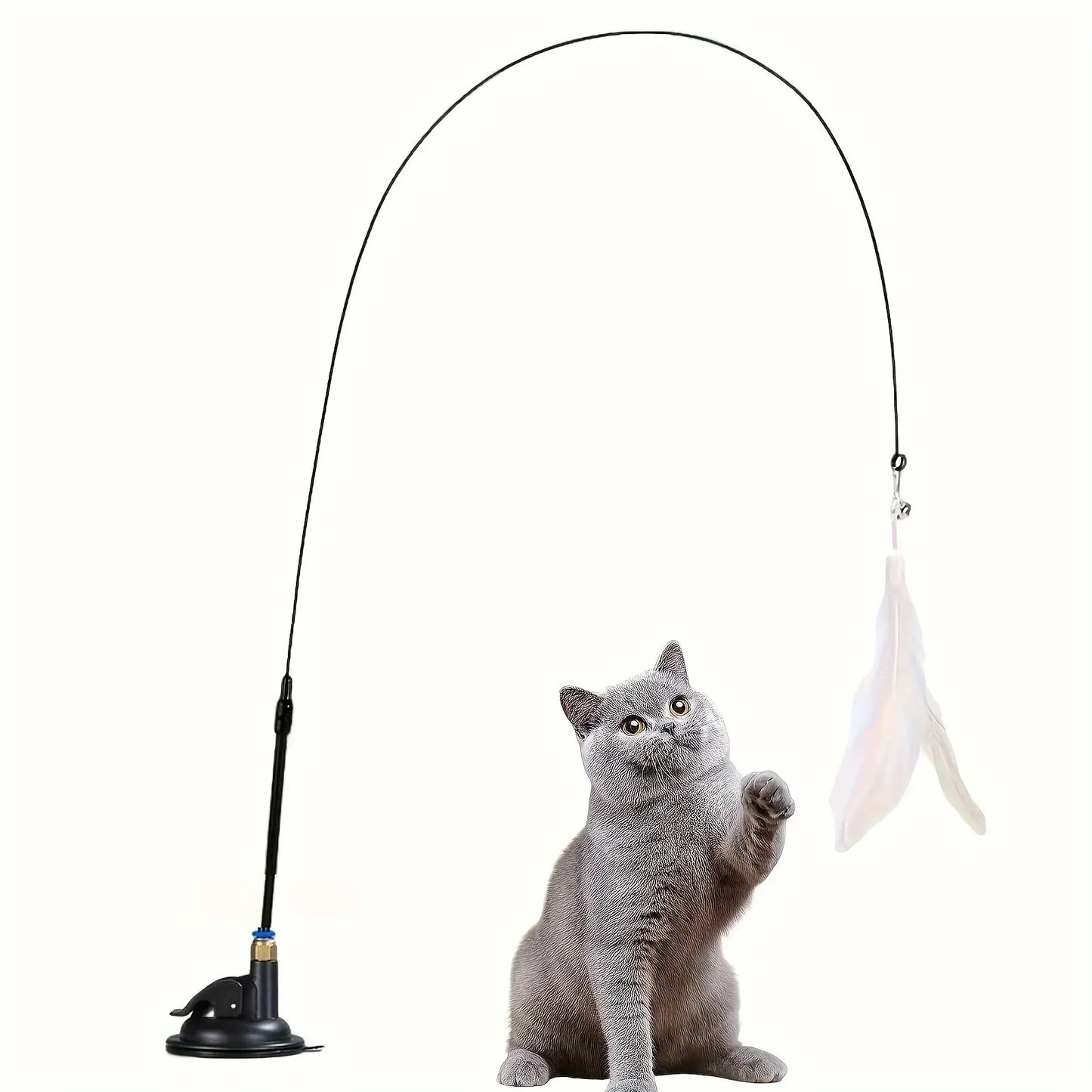 FlexiFun Katttrollstav med Fjädrar